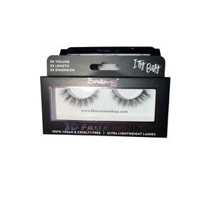 The Creme Shop Itty Bitty 3D Faux Mink Lashes Vegan Cruelty Free FME5500 Black